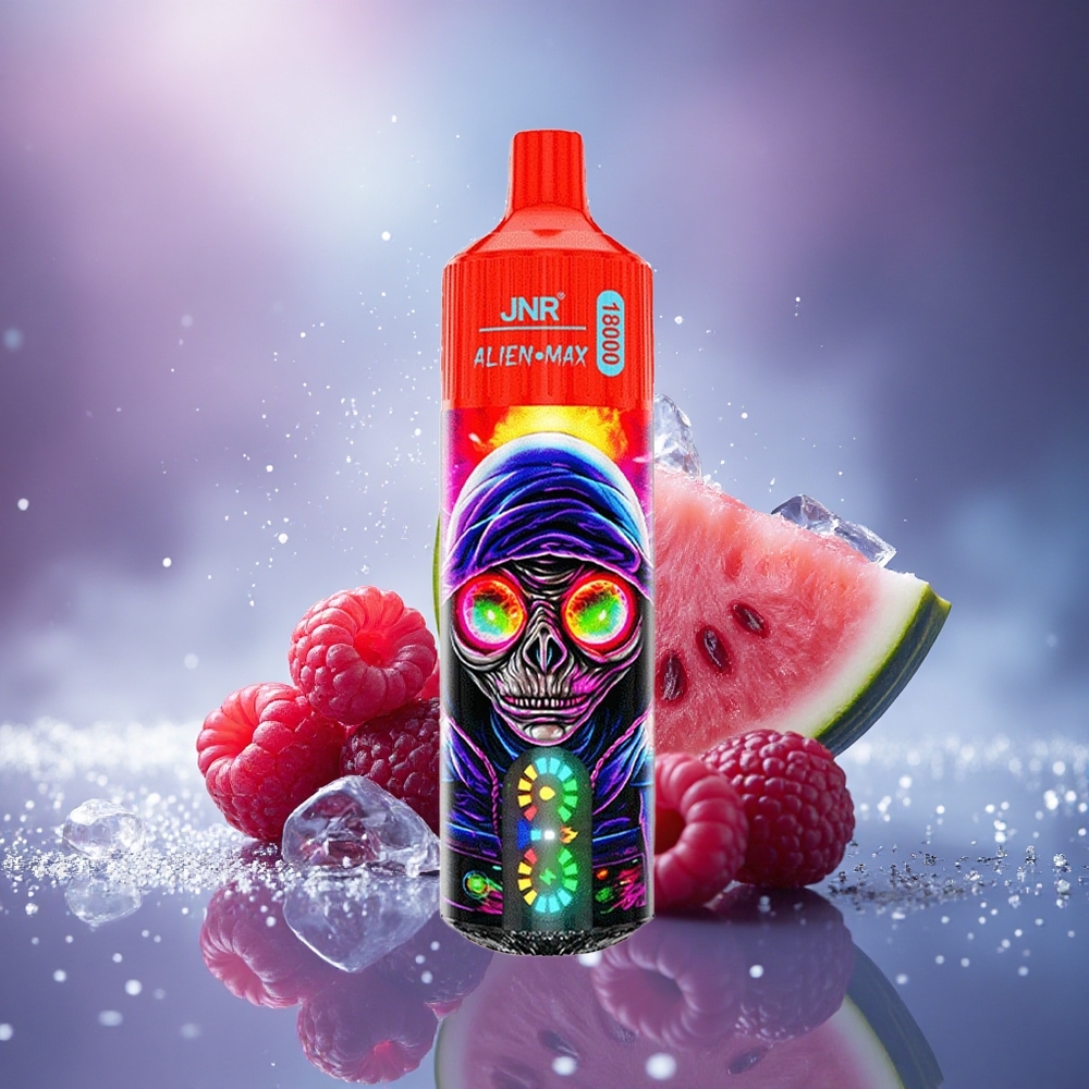 JNR Alien Max 18000 Glace Pastèque Framboise Double Mesh LED