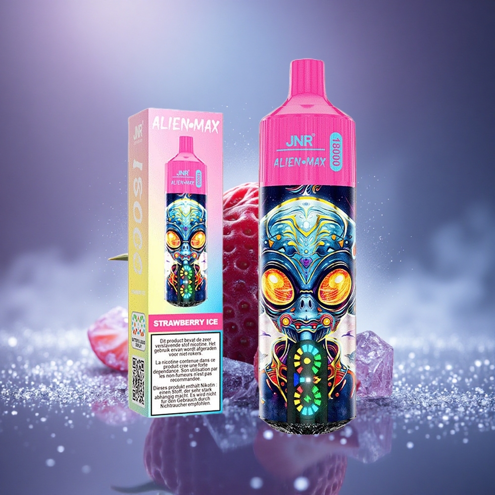 JNR Alien Max 18000 Glace à la Fraise Double Mesh Charge Rapide