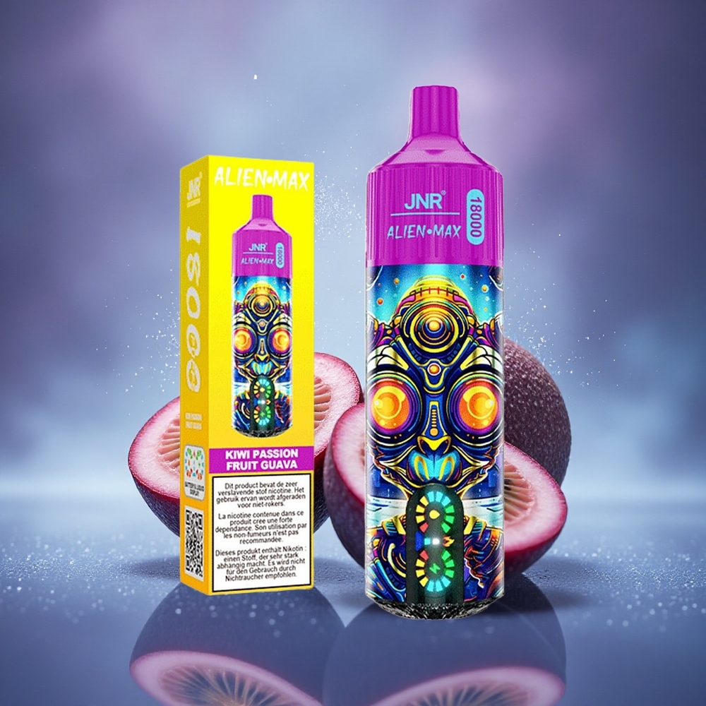 JNR Alien Max 18000 Kiwi Fruit de la Passion Goyave Double Mesh LED Intelligente