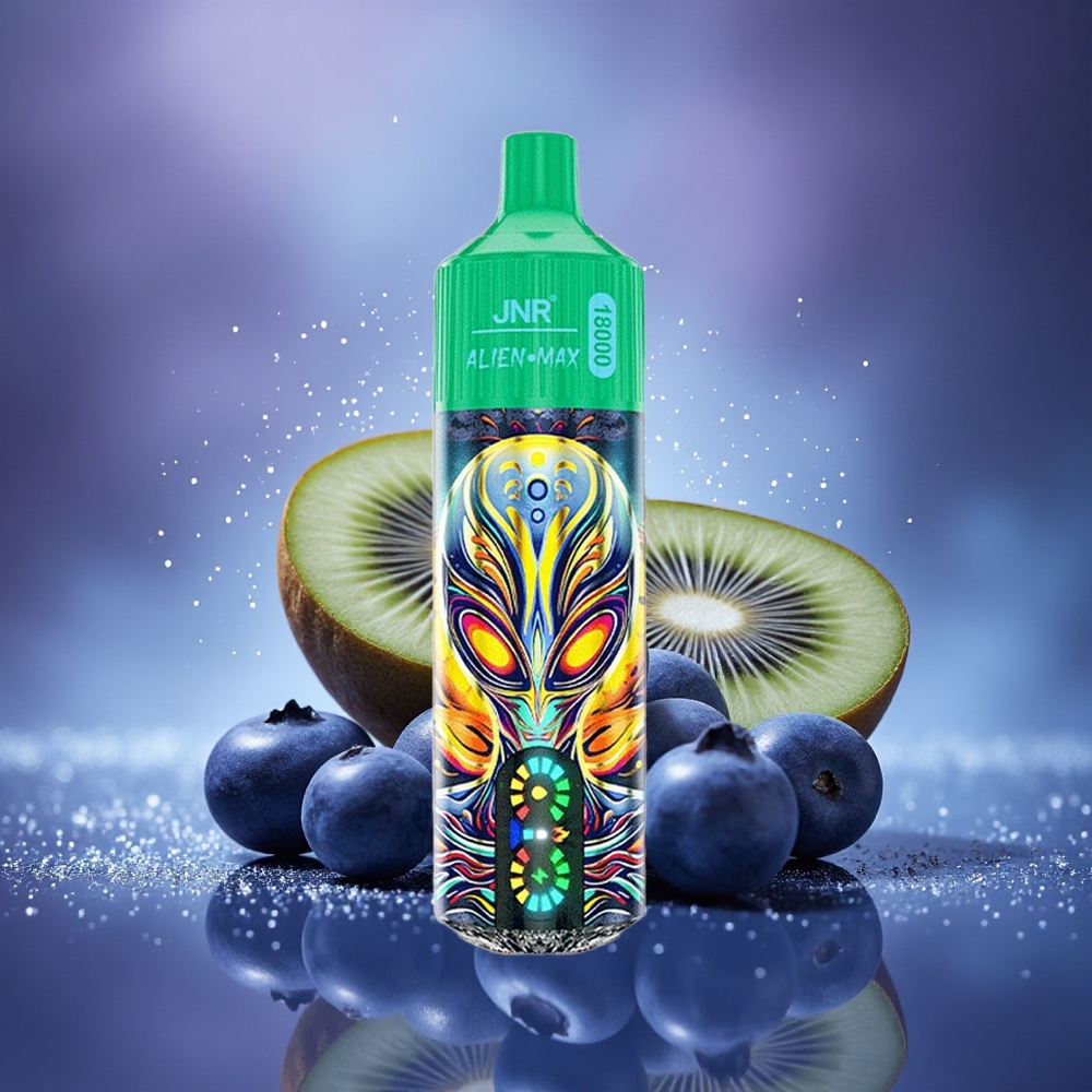 JNR Alien Max 18000 Myrtille Kiwi Double Cœur Réseau LED