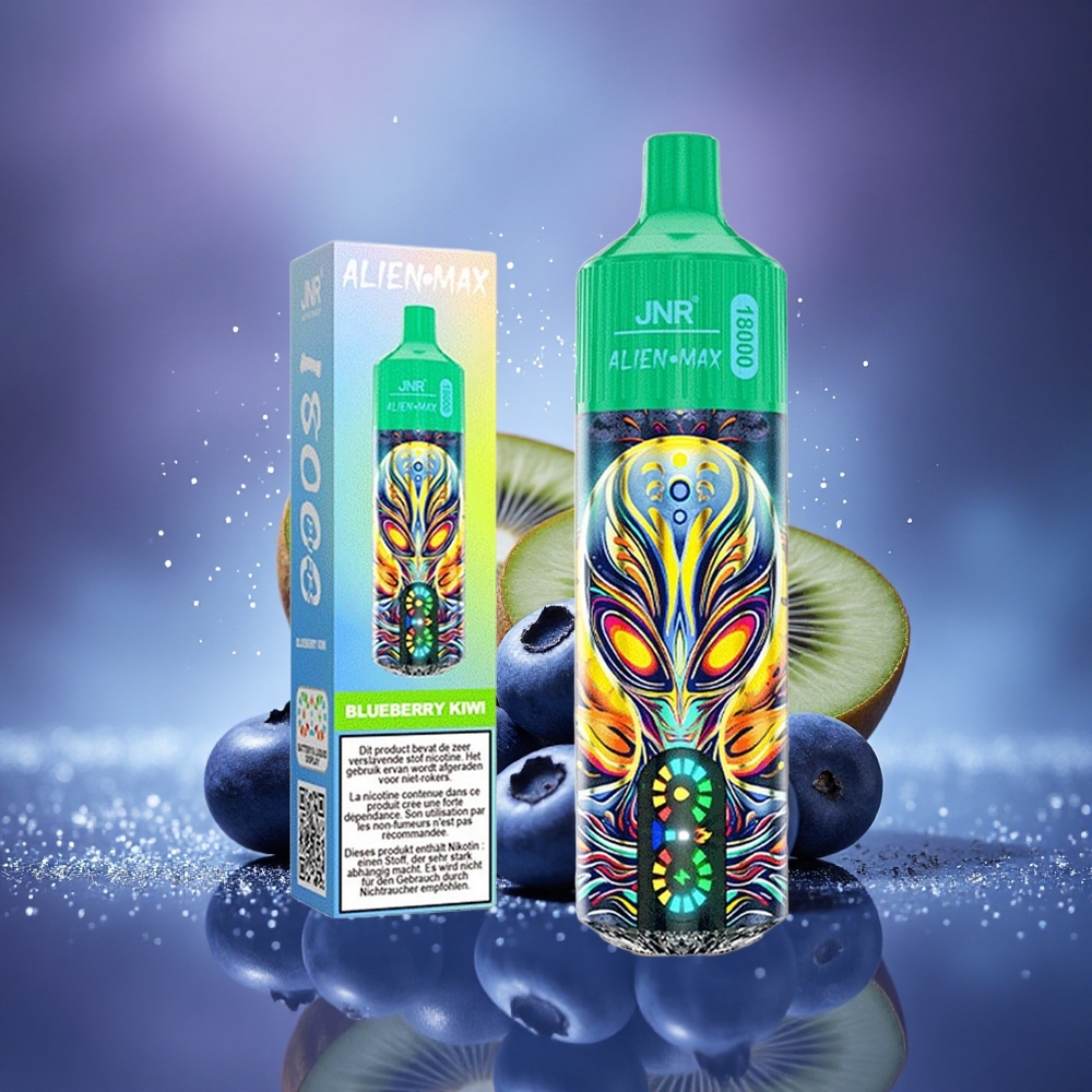 JNR Alien Max 18000 Myrtille Kiwi Double Cœur Réseau LED