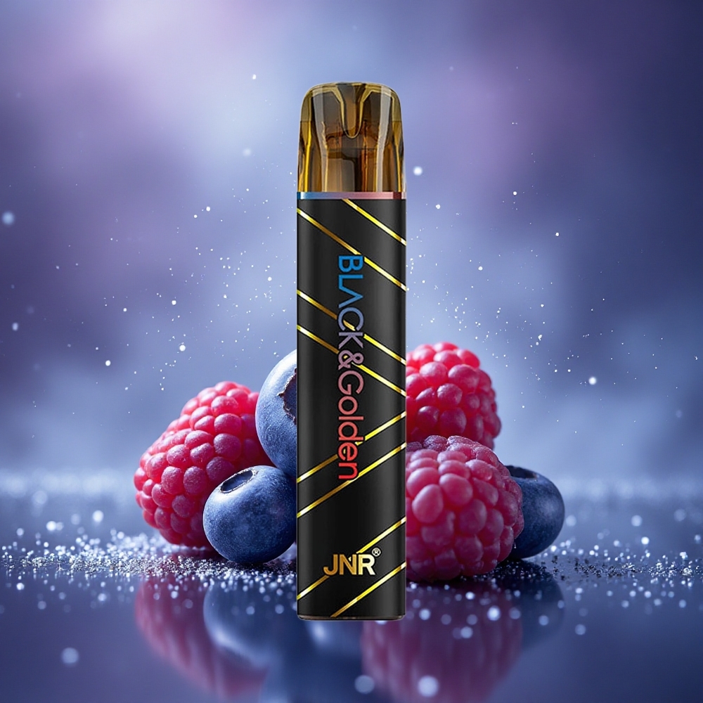 JNR Black&Golden 600+200 Framboise Acidulée Myrtille 550mAh 2ml 2%