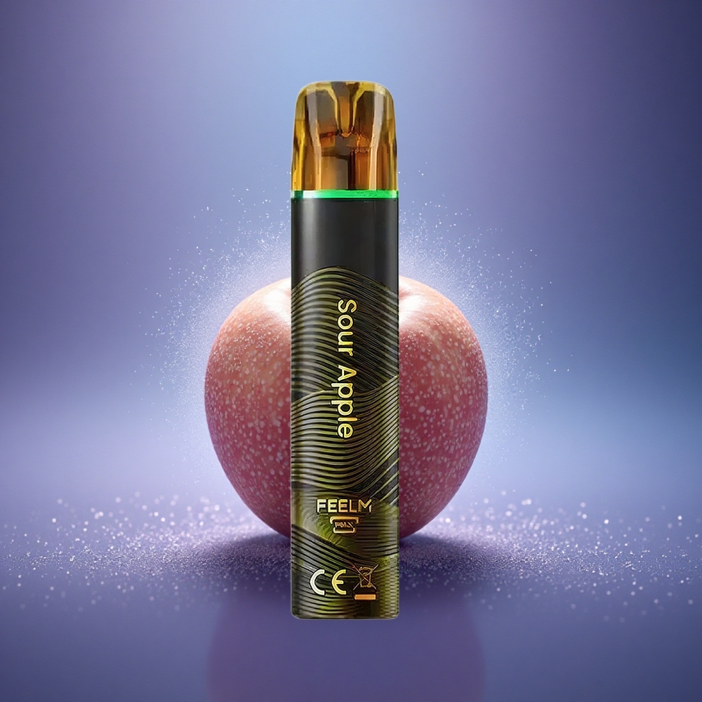 JNR Black&Golden 600+200 Pomme Acidulée 800 Puffs 550mAh 2ml