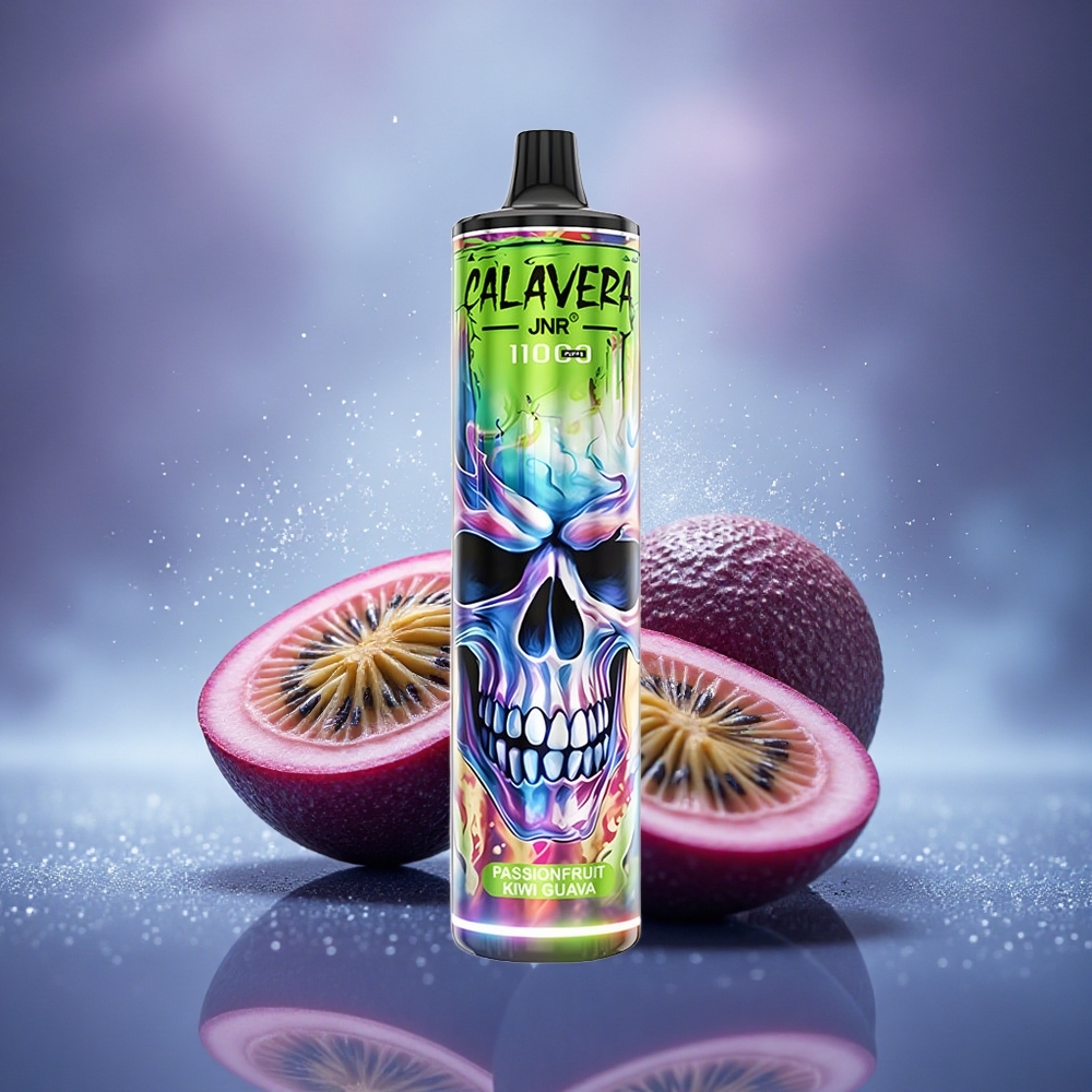 JNR Calavera 11000 Passionfruit Kiwi Goyave avec Chargeur Type-C et Batterie 850 mAh
