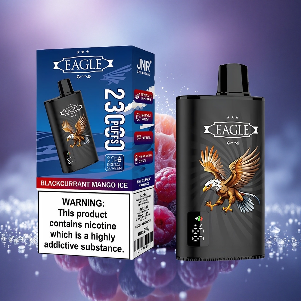 JNR EAGLE Smart 23000 Glace Mangue Cassis à Écran Digital et Bobine Mesh 1.0ohm