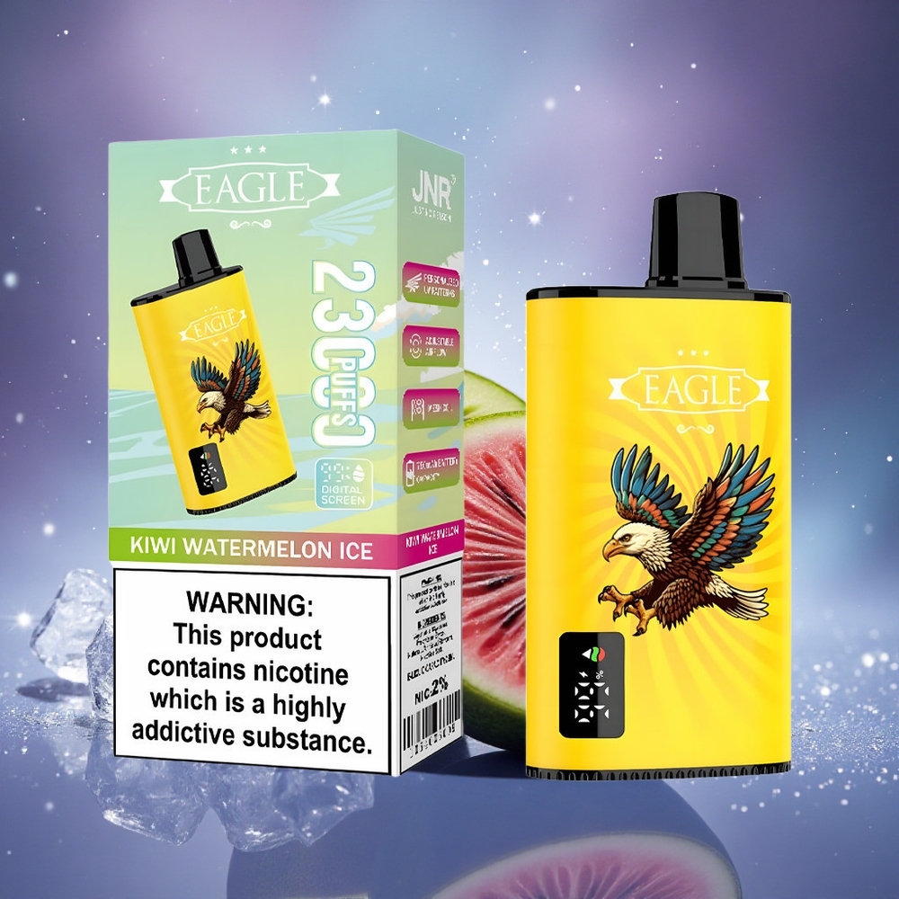 JNR EAGLE Smart 23000 Glace Pastèque Kiwi avec Écran Digital et Bobine Mesh 1.0ohm