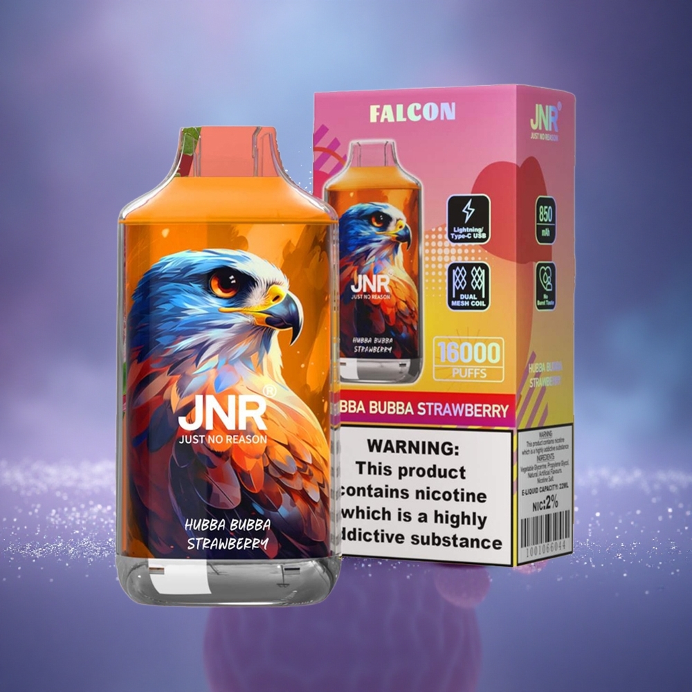 JNR Falcon 16000 Baie Fraise Double Mesh 16000 Puffs 850 mAh Type C