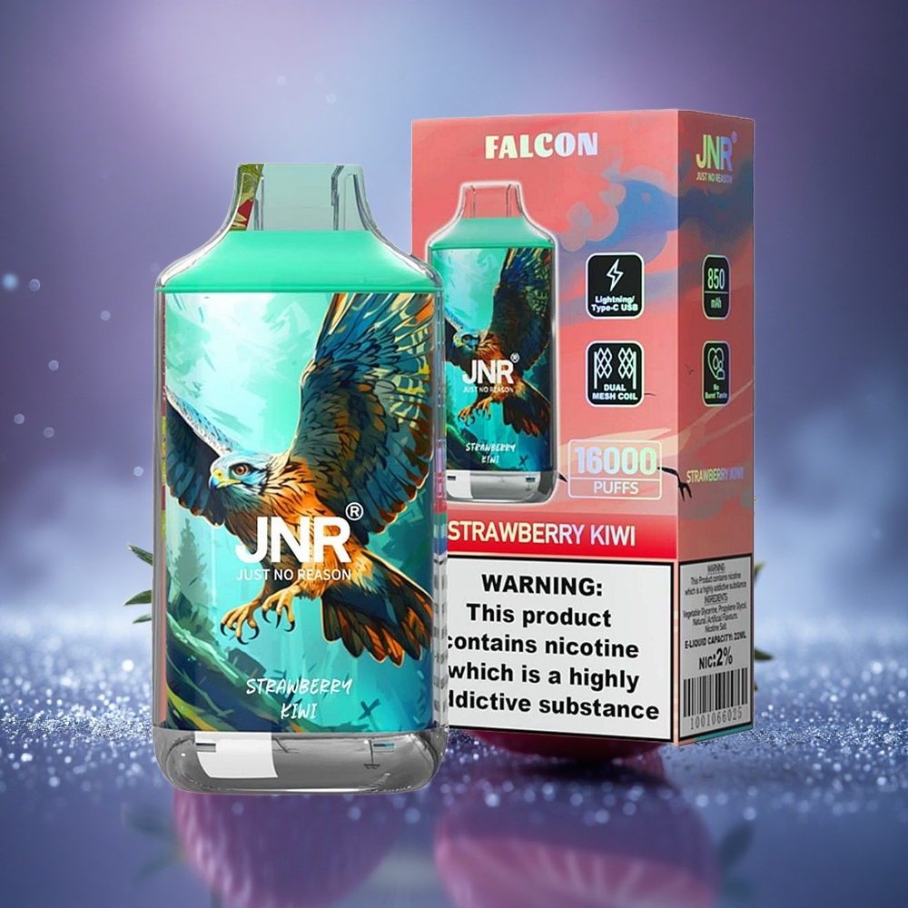 JNR Falcon 16000 Fraise Kiwi 850mAh Dual Mesh