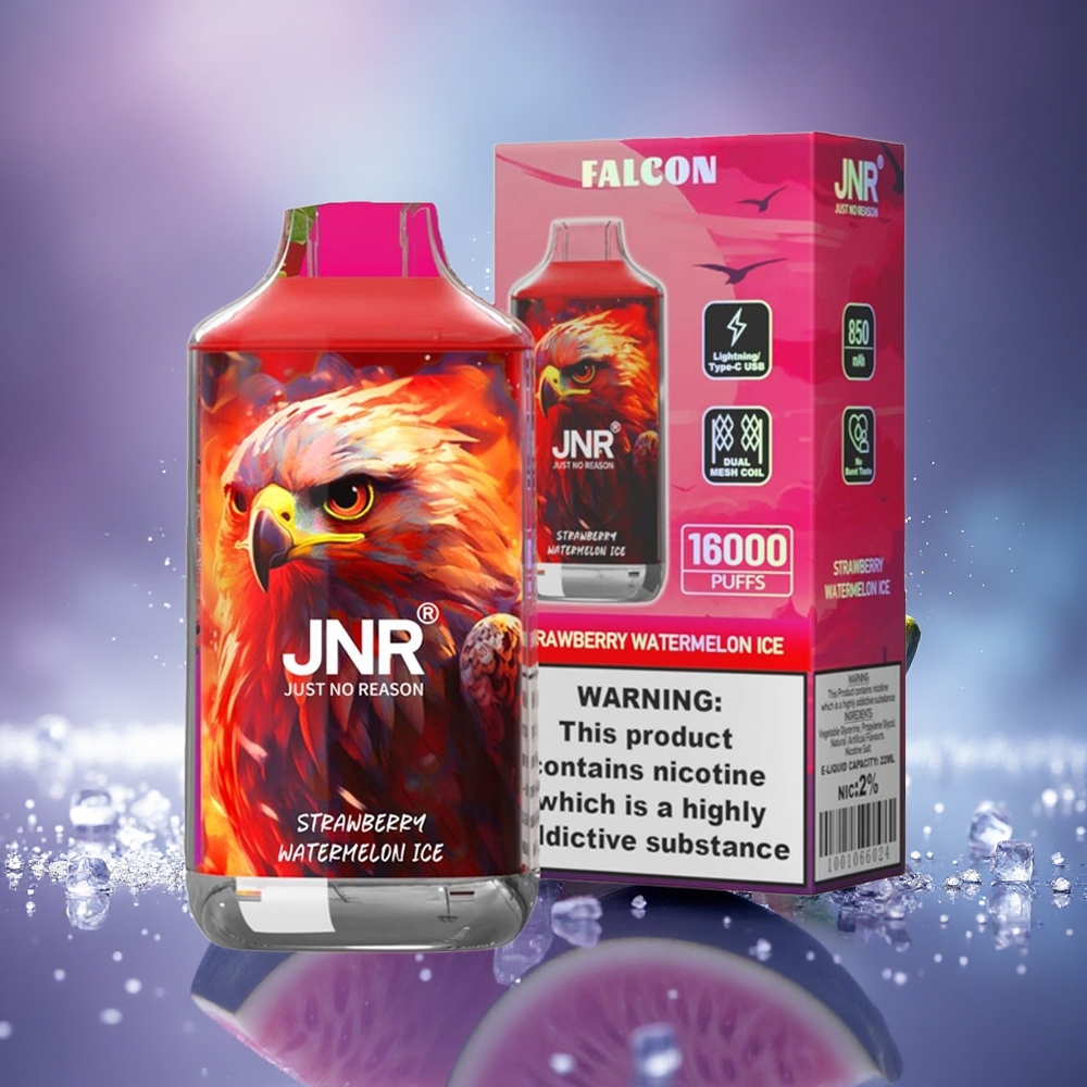 JNR Falcon 16000 Fraise Pastèque Glacée Dual Mesh 22ml 850 mAh