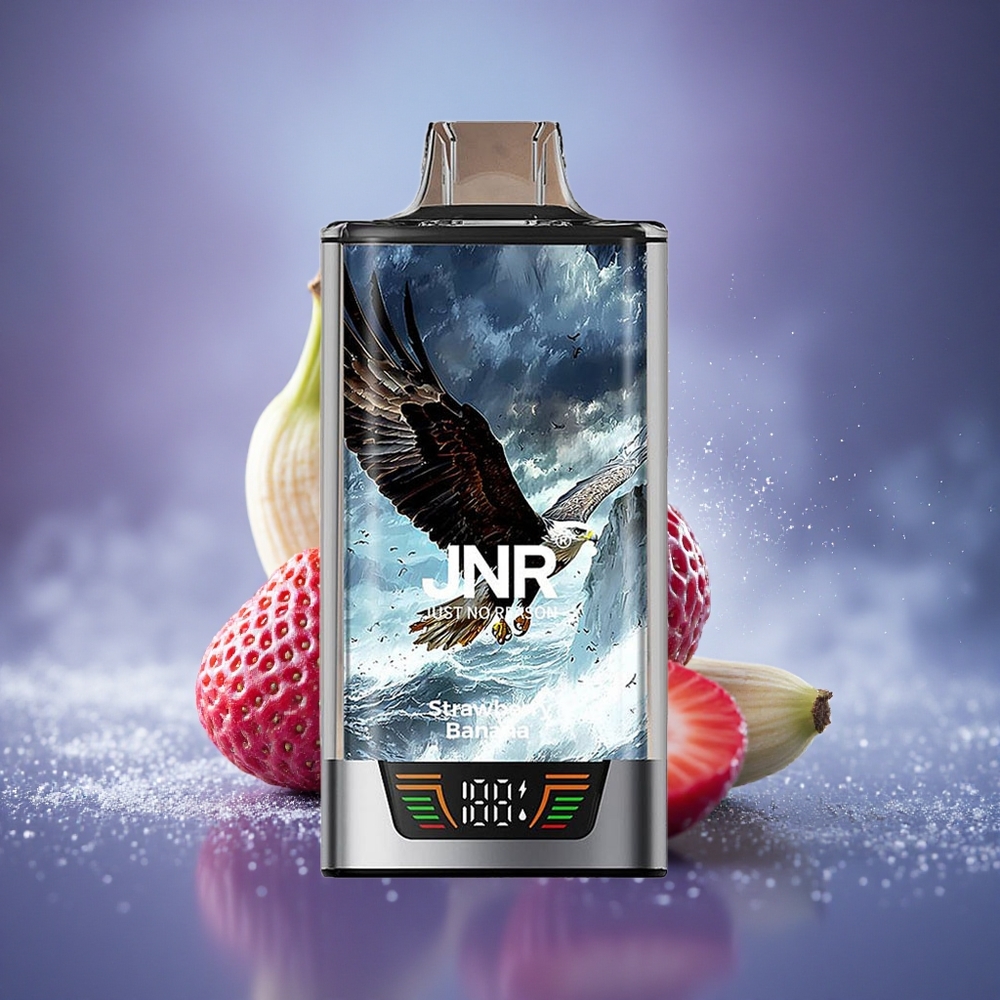 JNR Falcon Pro 28000 Fraise Banane 30ml Dual Mesh USB-C