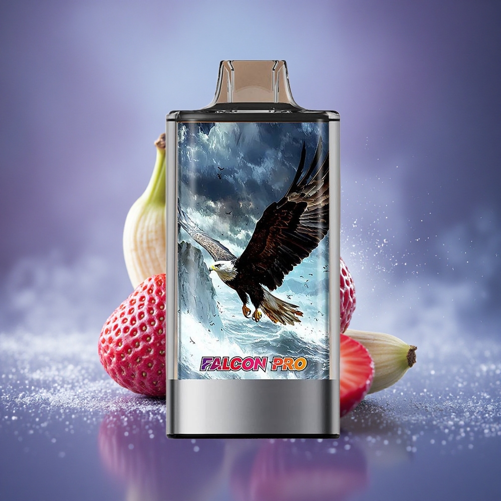 JNR Falcon Pro 28000 Fraise Banane 30ml Dual Mesh USB-C