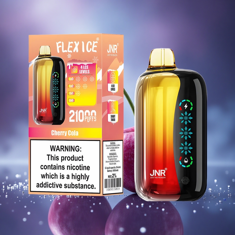 JNR Flex Ice 21000 Cola Cerise Glace Réglable 26ml Dual Mesh