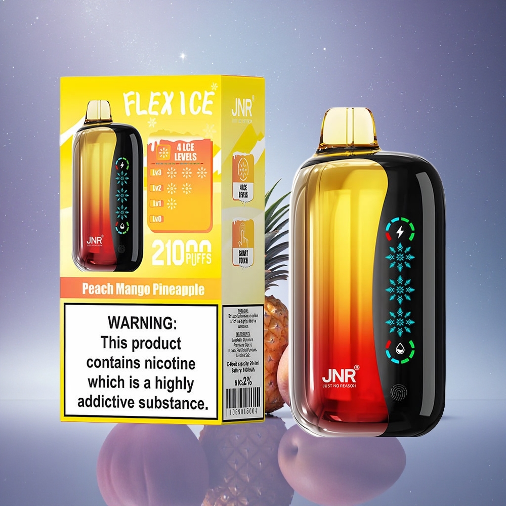 JNR Flex Ice 21000 Pêche Mangue Ananas Glace Réglable Dual Mesh Type-C