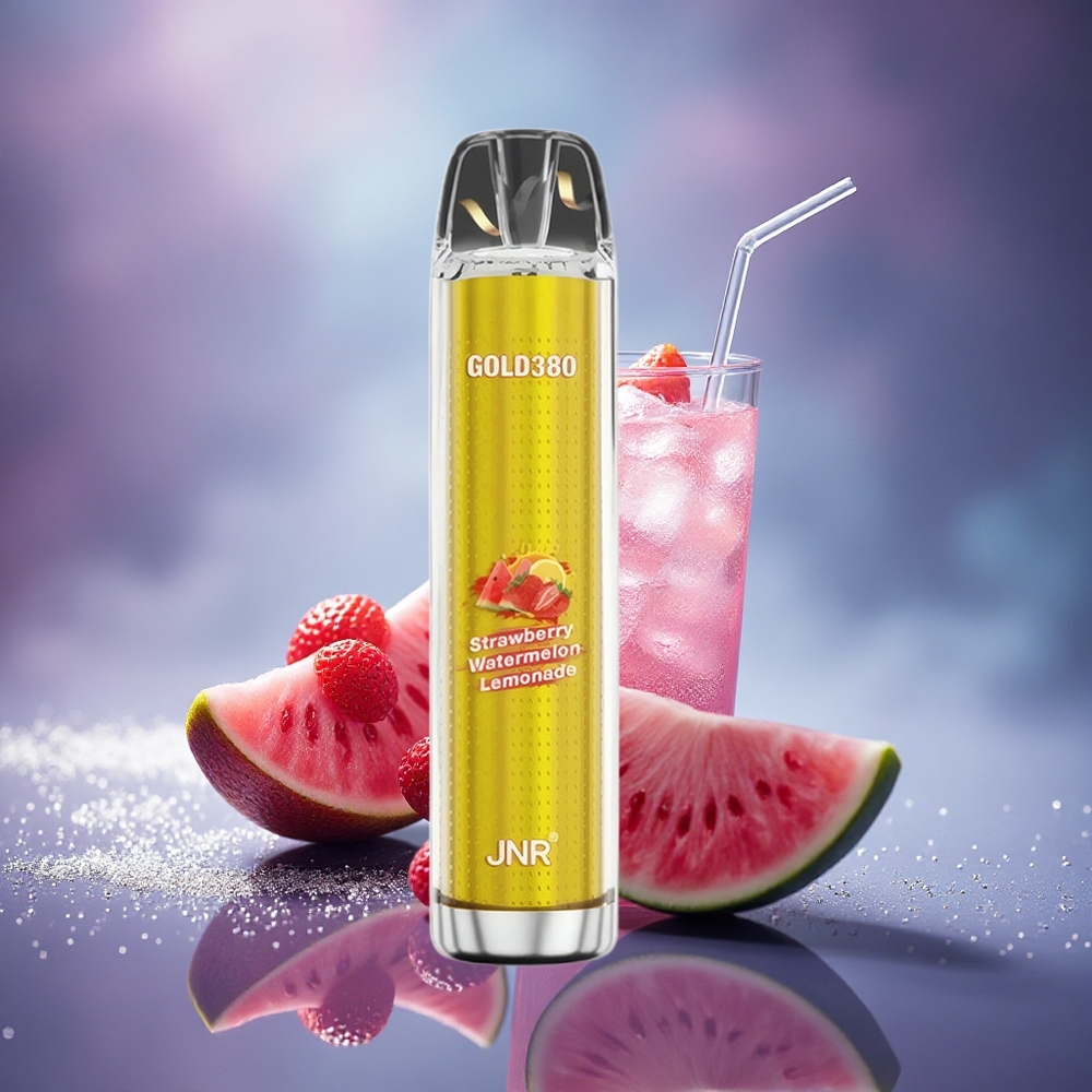 JNR Gold380 6000 Fraise Pastèque Limonade avec Batterie 1500mAh et Résistance 1.0ohm
