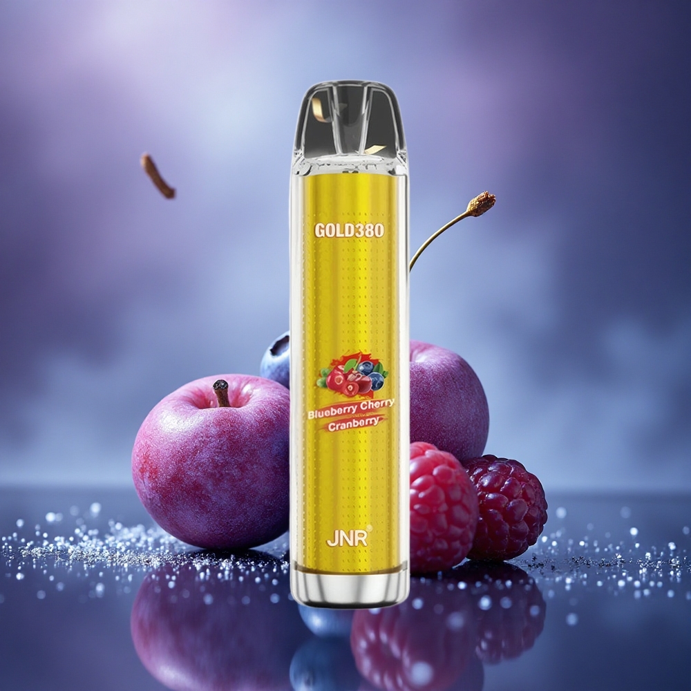 JNR Gold380 6000 Myrtille Cerise Canneberge 6000 Puffs 1500mAh 1.0ohm