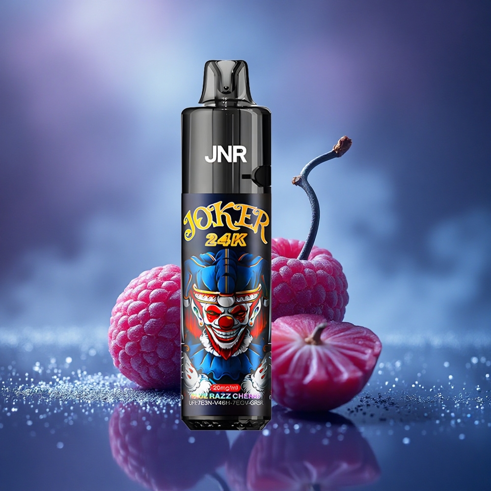JNR Joker 24K Cerise Framboise Bleue avec Recharge Latérale et Niveau de Liquide Visible
