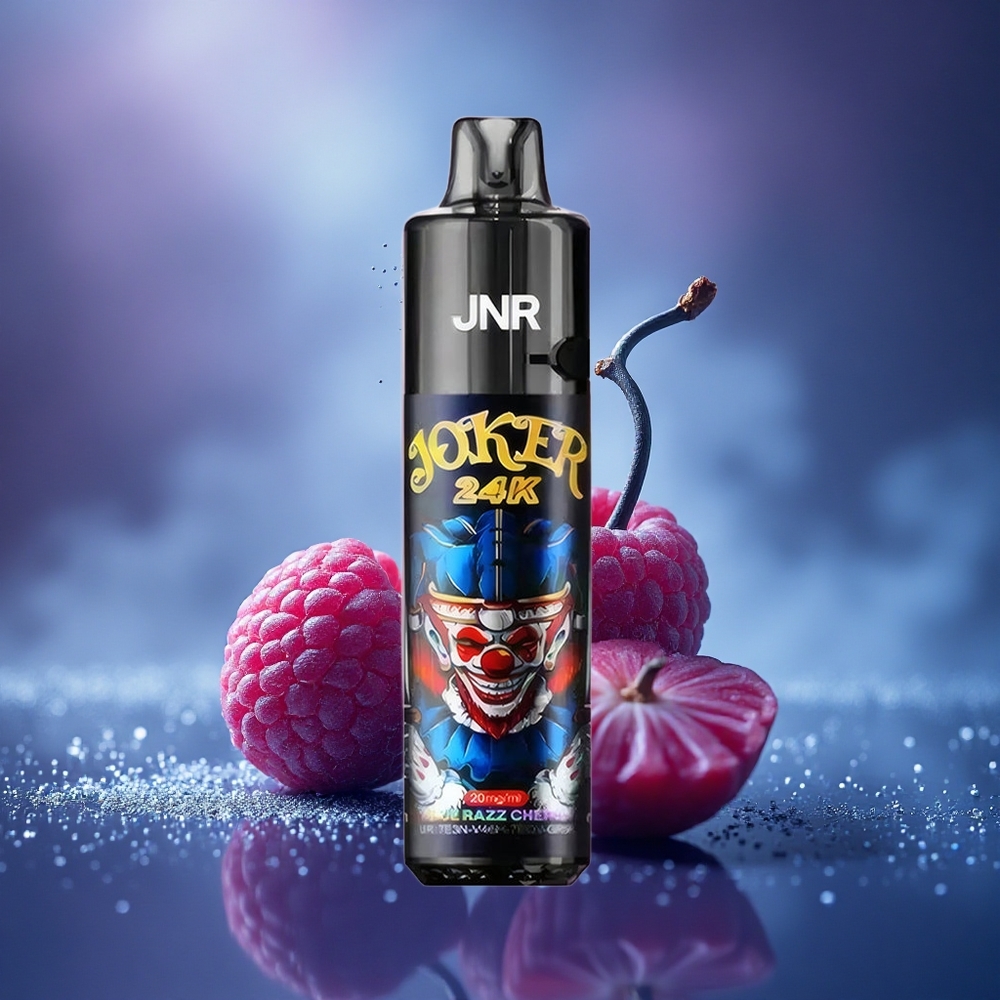 JNR Joker 24K Cerise Framboise Bleue avec Recharge Latérale et Niveau de Liquide Visible