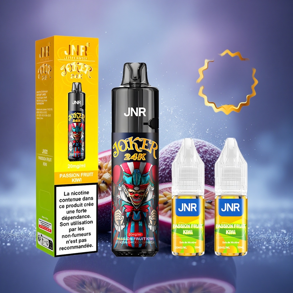 JNR Joker 24K Fruit de la Passion Kiwi 2% Pod Rechargeable Lumière Respirante