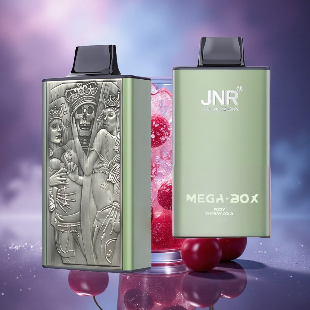JNR Mega Box 25000 Cerise Pétillante Cola 30ml Dual Mesh Charge Rapide Type-C