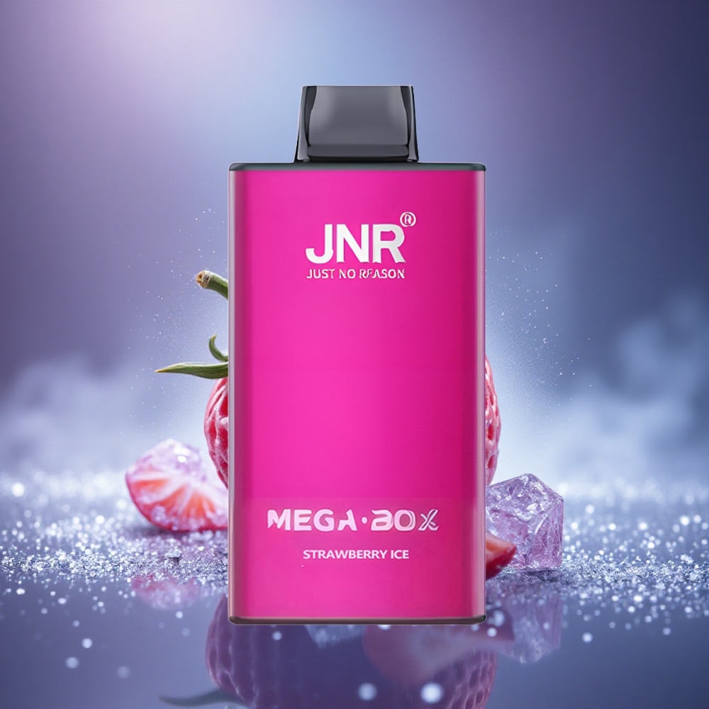 JNR Mega Box 25000 Glace à la Fraise Dual Mesh Charge Rapide Type-C