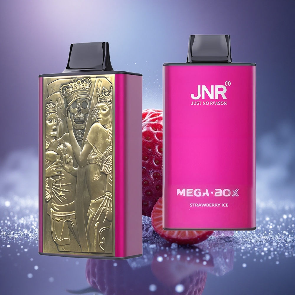 JNR Mega Box 25000 Glace à la Fraise Dual Mesh Charge Rapide Type-C