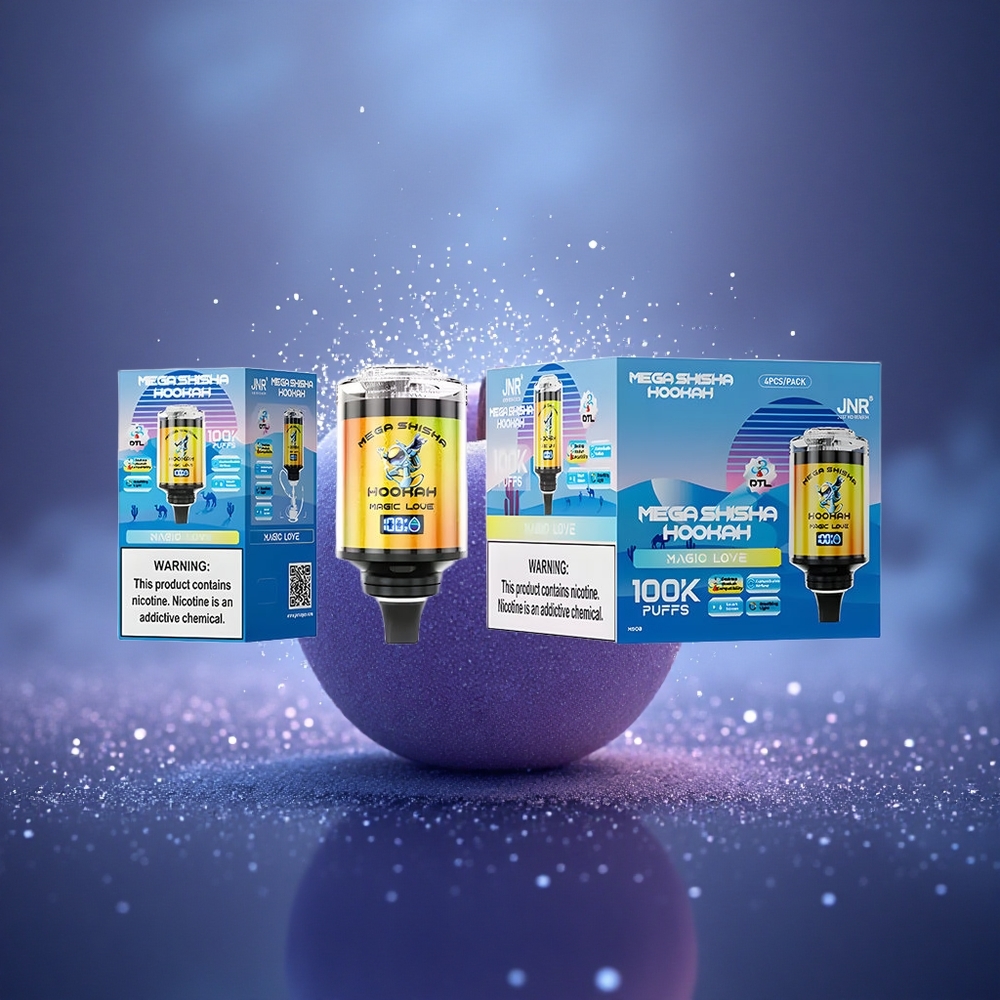 JNR Mega Shisha Hookah 100K Amour Magique Écran Intelligent 2200mAh