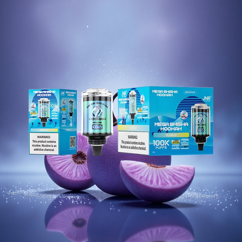 JNR Mega Shisha Hookah 100K Hawaii Lumière Interactive 60ml 2200mAh