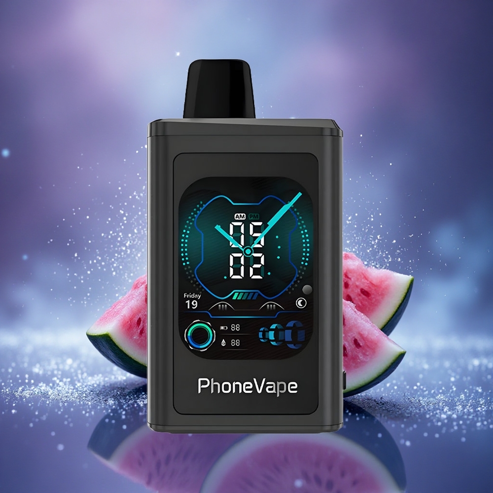 JNR PhoneVape 30000 Eau de Pastèque Myrtille Turbo Écran Complet