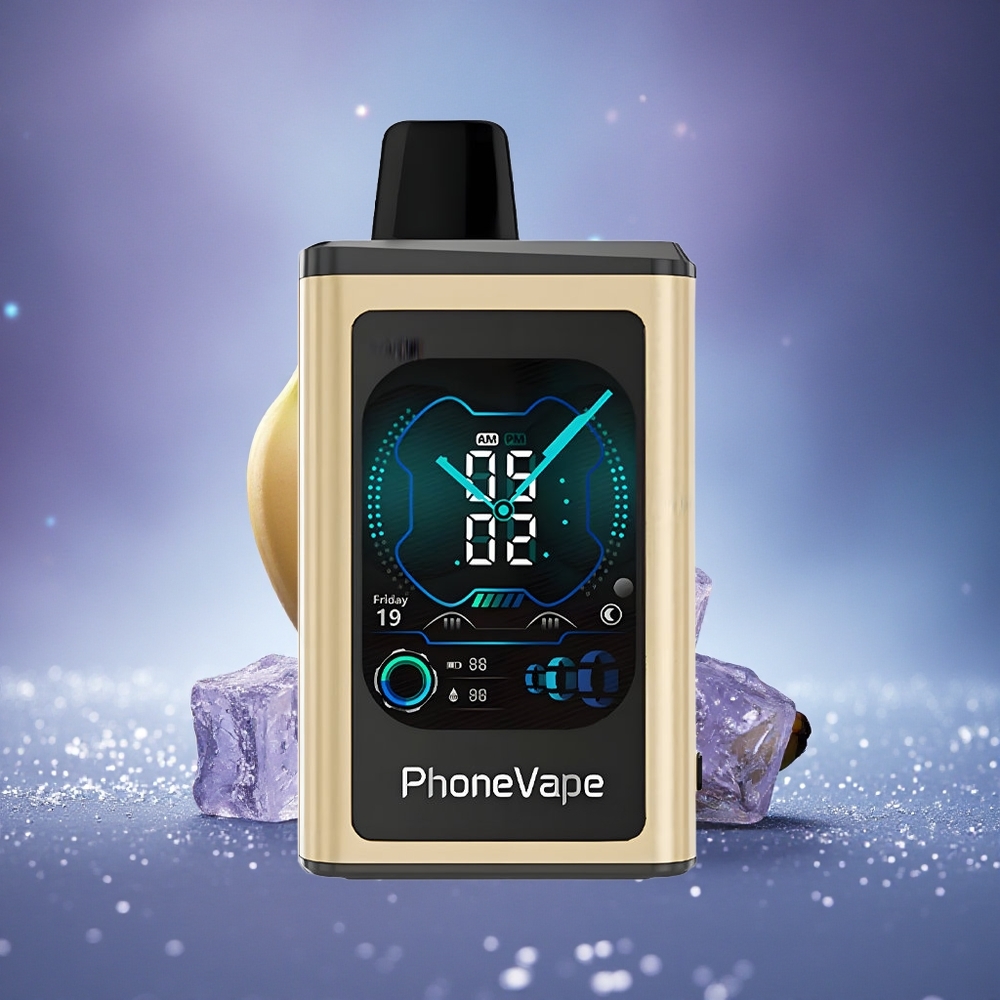 JNR PhoneVape 30000 Glace Banane Rechargeable avec Turbo et Affichage