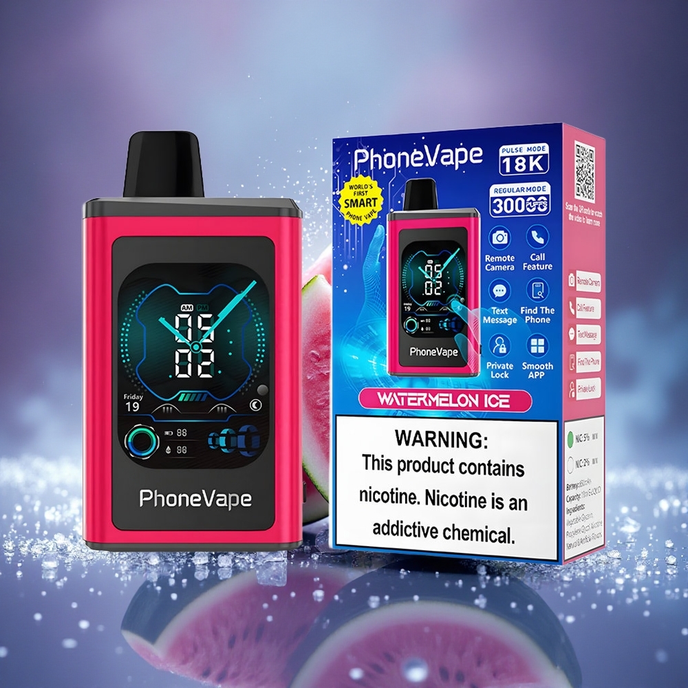 JNR PhoneVape 30000 Glace Pastèque Turbo Écran Complet