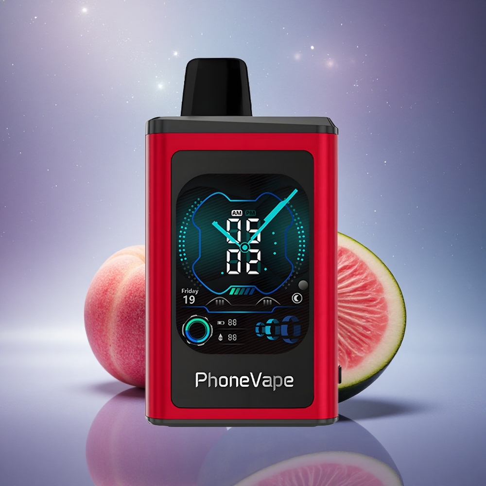 JNR PhoneVape 30000 Pêche Mangue Pastèque avec Batterie Rechargeable et Mode Turbo