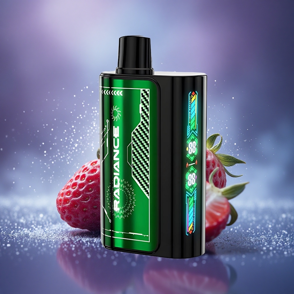JNR Radiance 31000 Fraise Kiwi 28ml Écran Animé Dual Mesh