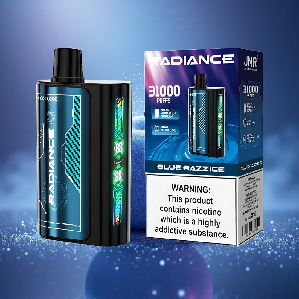 JNR Radiance 31000 Glace Bleue Framboise Double Mesh 28ml