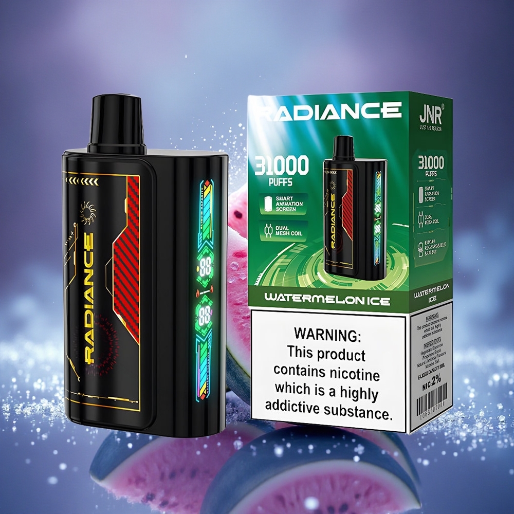 JNR Radiance 31000 Glace à la Pastèque Dual Mesh Écran Animé