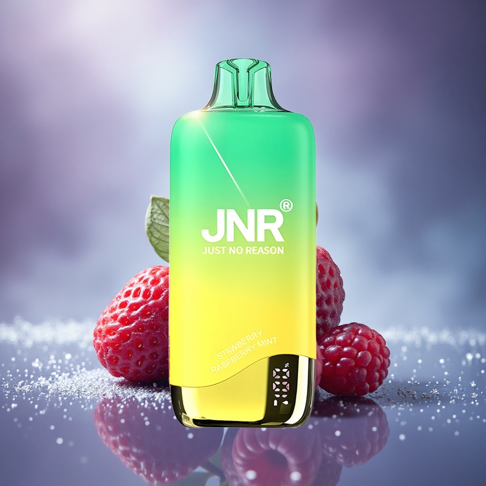 JNR Rainbow 10500 Fraise Framboise Menthe avec 18ml et 0,8ohm Mesh Coil