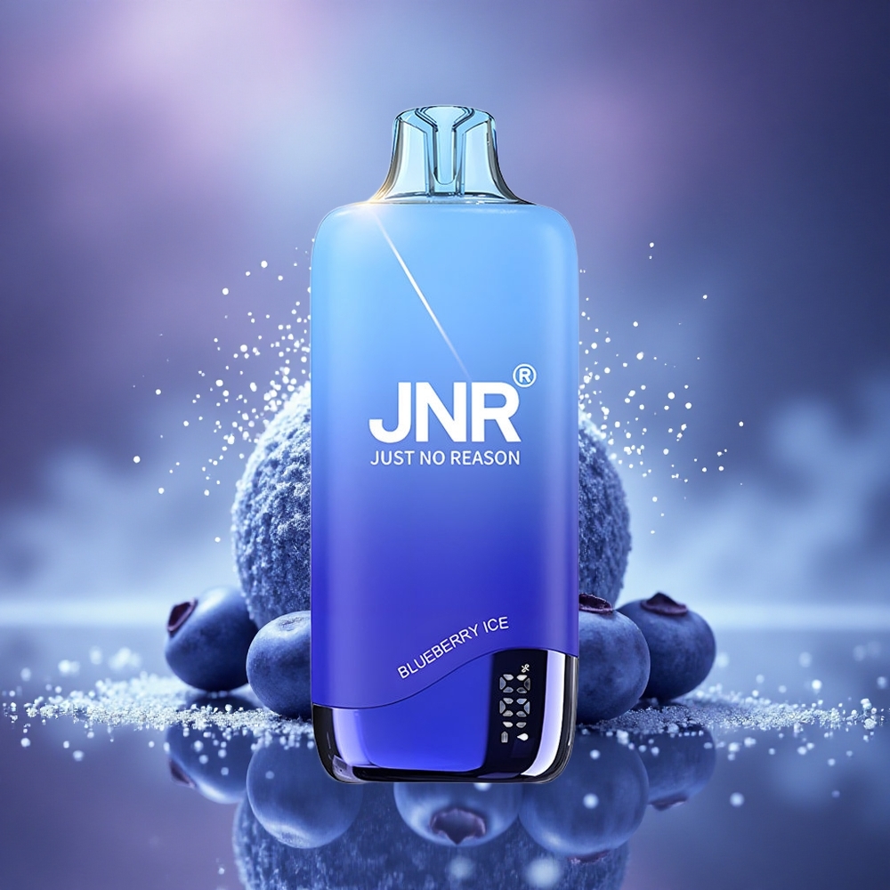 JNR Rainbow 10500 Glace Myrtille 10500 Puffs Batterie 600mAh Réservoir 18ml
