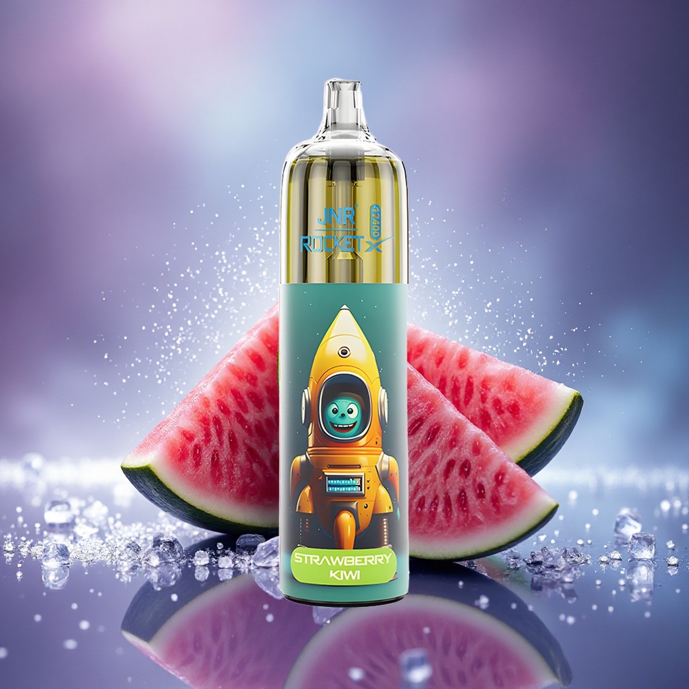 JNR Rocket-X 12400 Fraise Pastèque Glacée avec Lumière RGB et Recharge Rapide Type-C