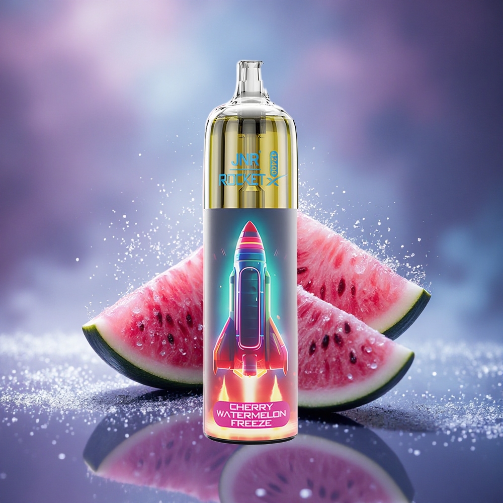 JNR Rocket-X 12400 Glace Pastèque Cerise à Flux d'Air Réglable avec Lumières RGB