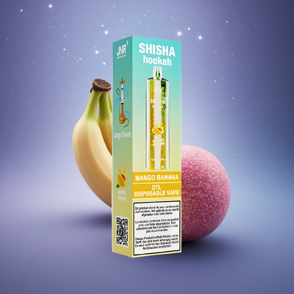 JNR Shisha Hookah 12000 Mangue Banane 24ml 0,6 Ohm
