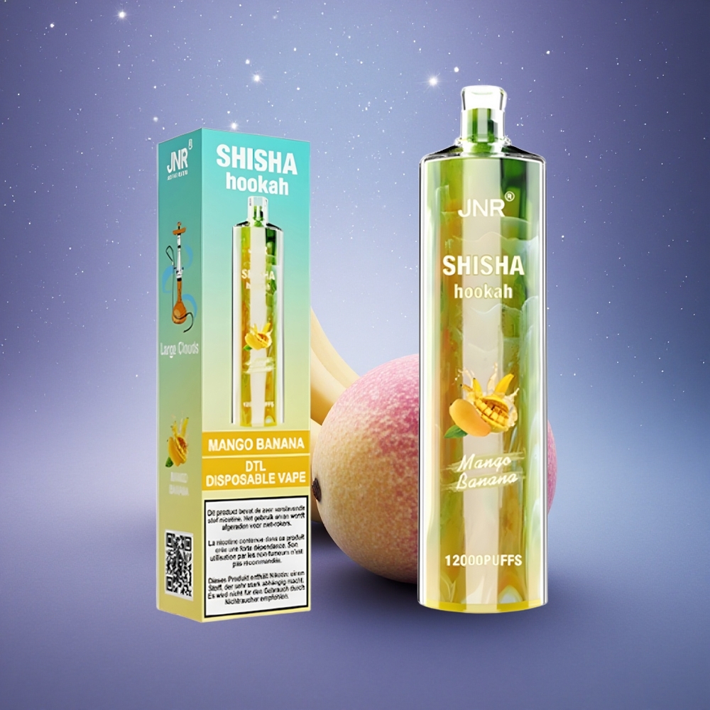 JNR Shisha Hookah 12000 Mangue Banane 24ml 0,6 Ohm