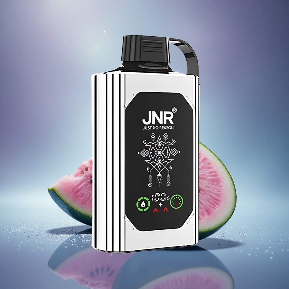 JNR Shisha Hookah Box 20500 Double Melon Menthe - 25ml Dual Mesh - Charge Rapide Type-C