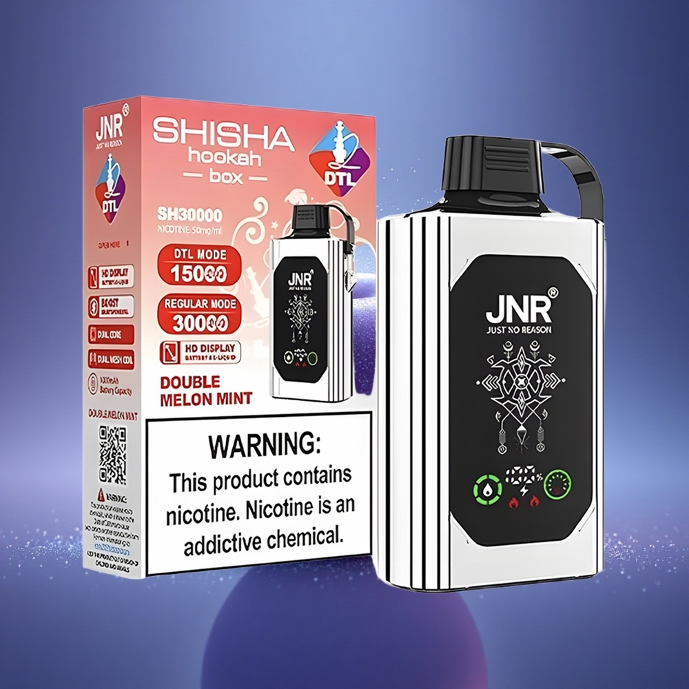 JNR Shisha Hookah Box 20500 Double Pomme HD Affichage & Double Noyau Mesh