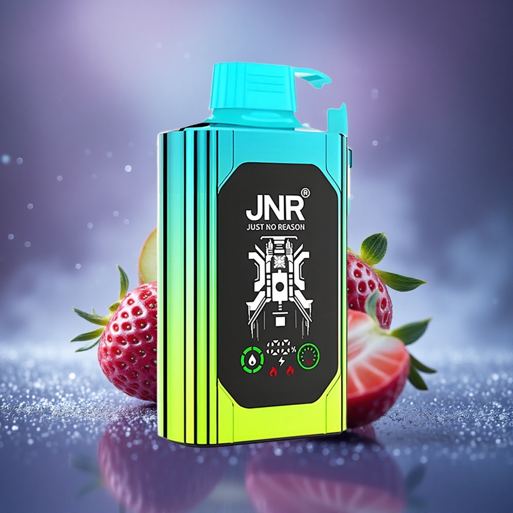 JNR Shisha Hookah Box 20500 Fraise Kiwi Double Mesh Charge Rapide Type-C