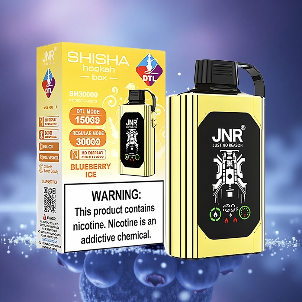 JNR Shisha Hookah Box 20500 Glace Myrtille HD Dual Mesh Type-C