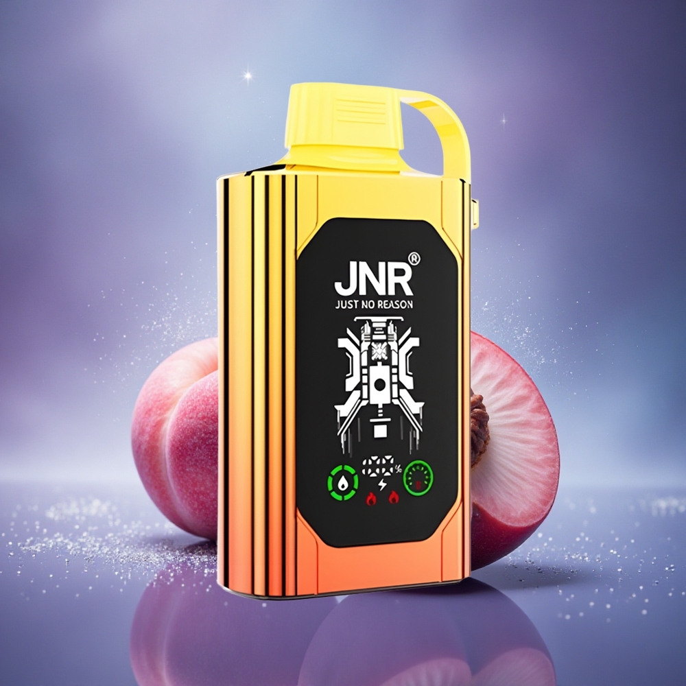 JNR Shisha Hookah Box 20500 Pêches Juteuses HD Affichage Dual Mesh Coil