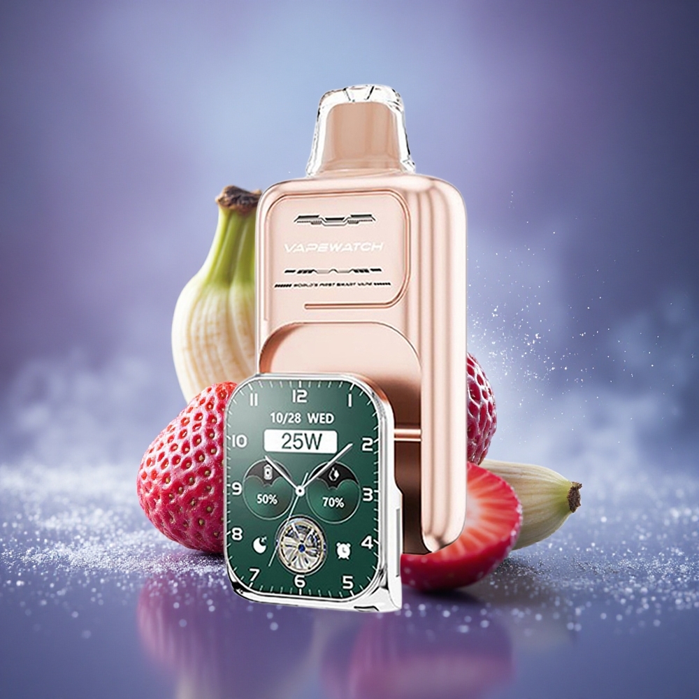 JNR VapeWatch 30000 Fraise Banane Double Mesh 19mL 1000mAh