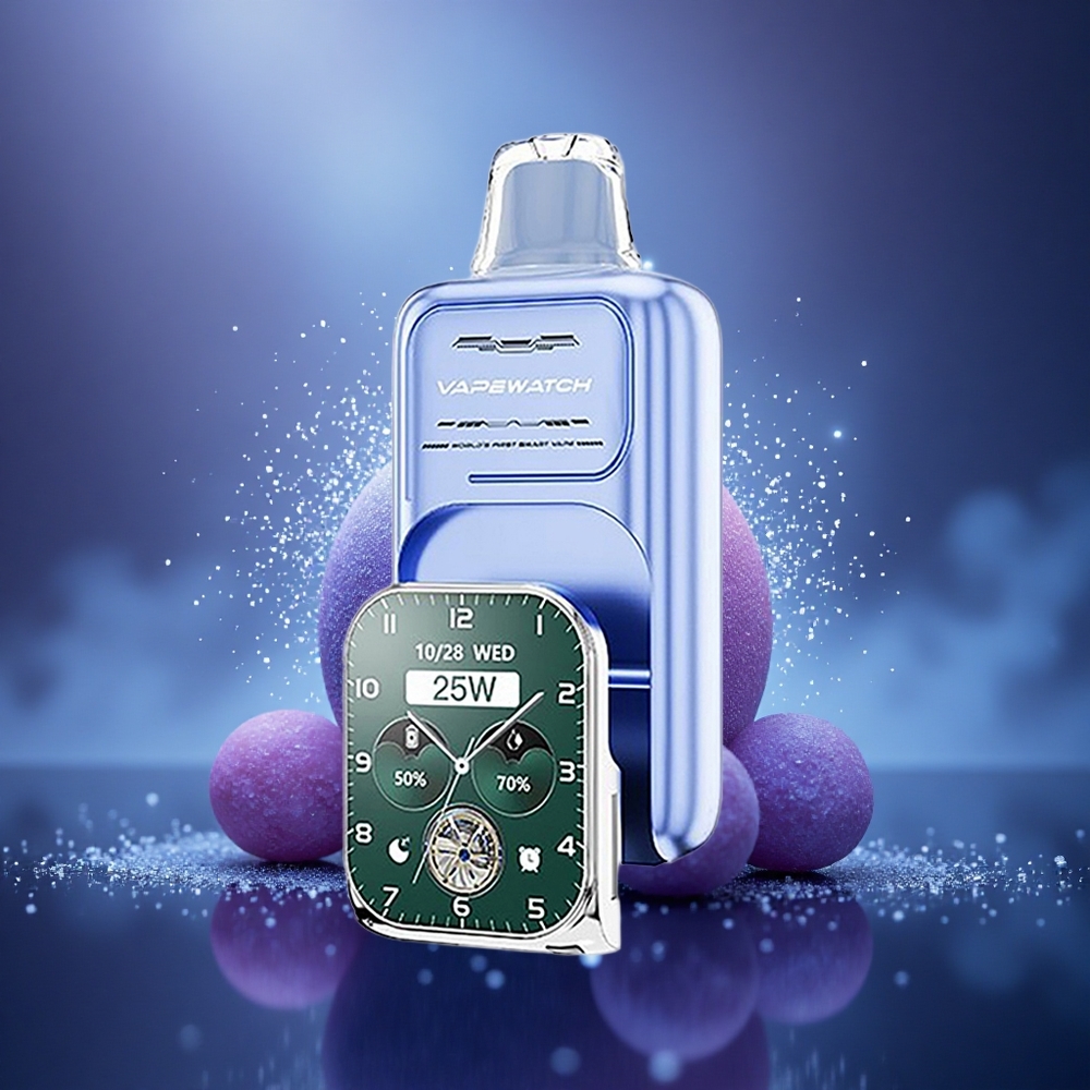 JNR VapeWatch 30000 Glace Bleue Framboise Double Mesh 19mL