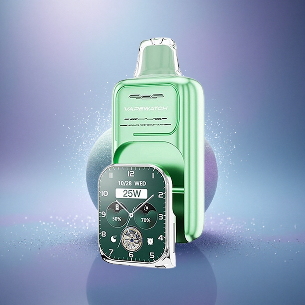 JNR VapeWatch 30000 Menthe Miami Double Mesh Charge Rapide