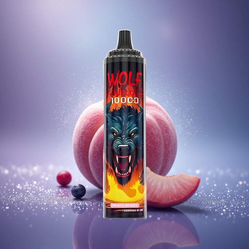 JNR Wolf Niplo 10000 Baie de Pêche 10000 Puffs 20ml Type-C